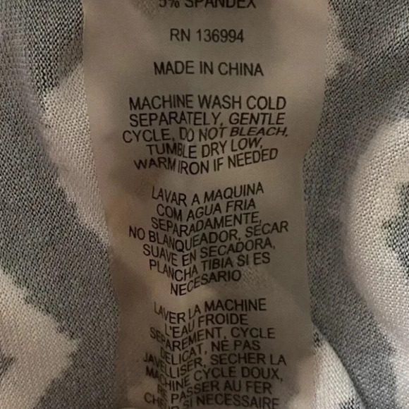 Milano Woman Black White Chevron Stripe Maxi Dress Womens Size 2X‎ (817) - Picture 4 of 4